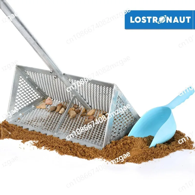 

Stainless steel gold mining Taobao sand engineer shovel, hourglass beach treasure hunting filter, sand metal detection tool
