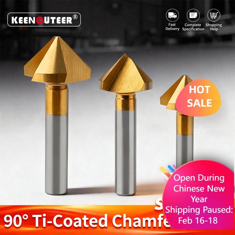 

1/5/10 шт. сверло из быстрорежущей стали для снятия фаски с углом 90 градусов кобальтовое покрытие с титановым покрытием 1 канавка/3 канавки 6,3-40 мм инструмент для снятия фаски
