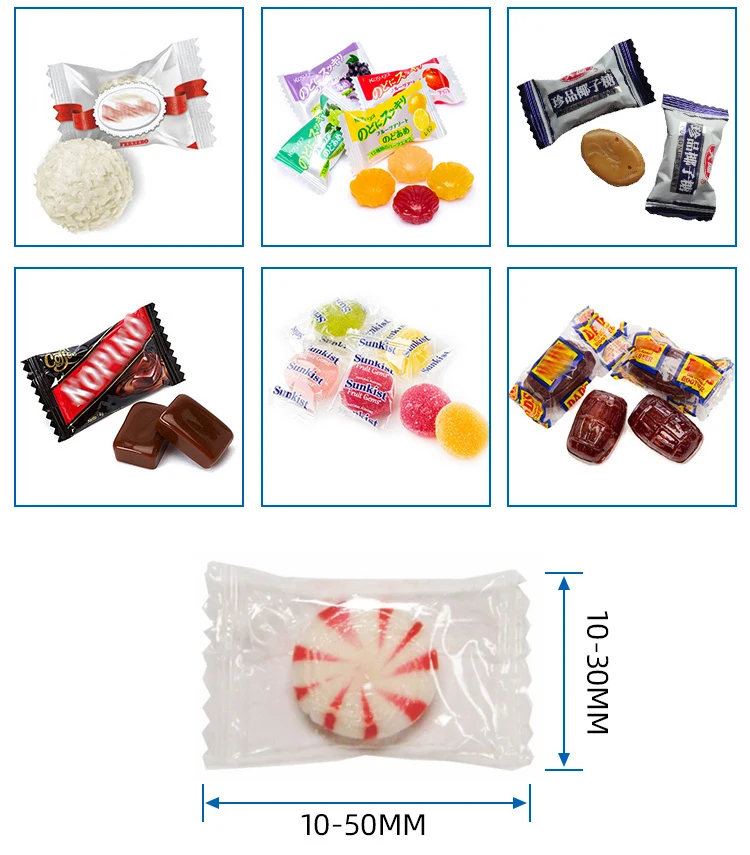 1200 كيس / دقيقة عالية السرعة صغيرة الحلوى غائر آلات تغليف الحلوى التلقائي آلات تعبئة وسادة الطعام #3