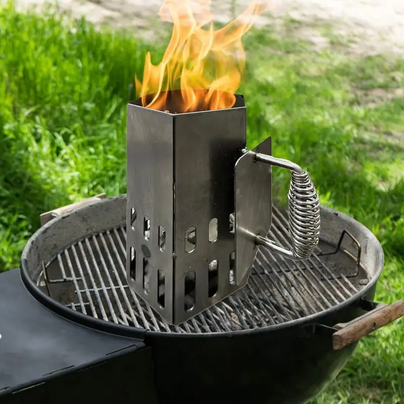 

Charcoal Fire Tool Fast Fire Ignition Metal BBQ Grill Tool For Grilling Barbeque Camping Picnic Outside Yard Grill