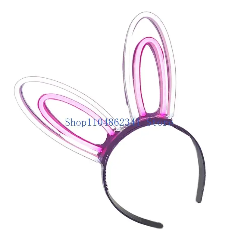 5asd Party-haarband met levendige kleuroptie Lichtgewicht LED-hoofdband Kostuumhaarstukje voor thema-evenementen, volwassenen en