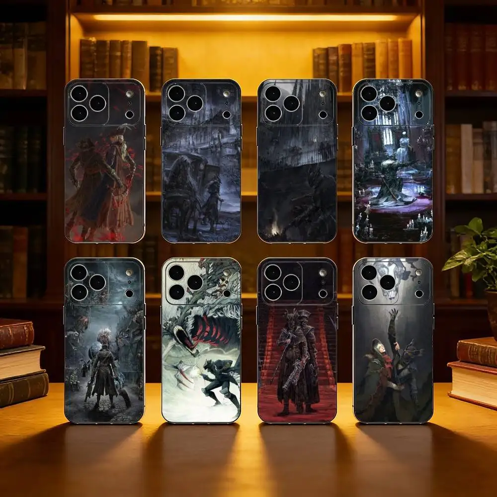 

Bloodborne G-Game Phone Case For iPhone 17,16,15,14,13,12,11 Plus,Pro Max,Soft Silicone Cover