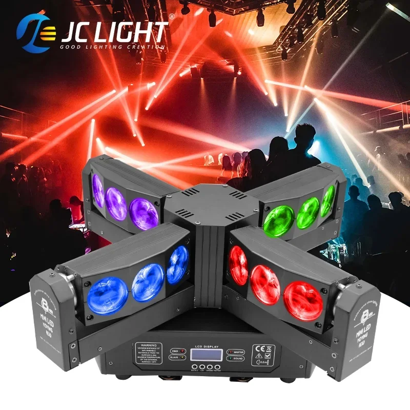 Dmx Dj Equipment Stage Disco Rgbw 12pcs *10w Led Beam Moving Head Dj Light For Night Club