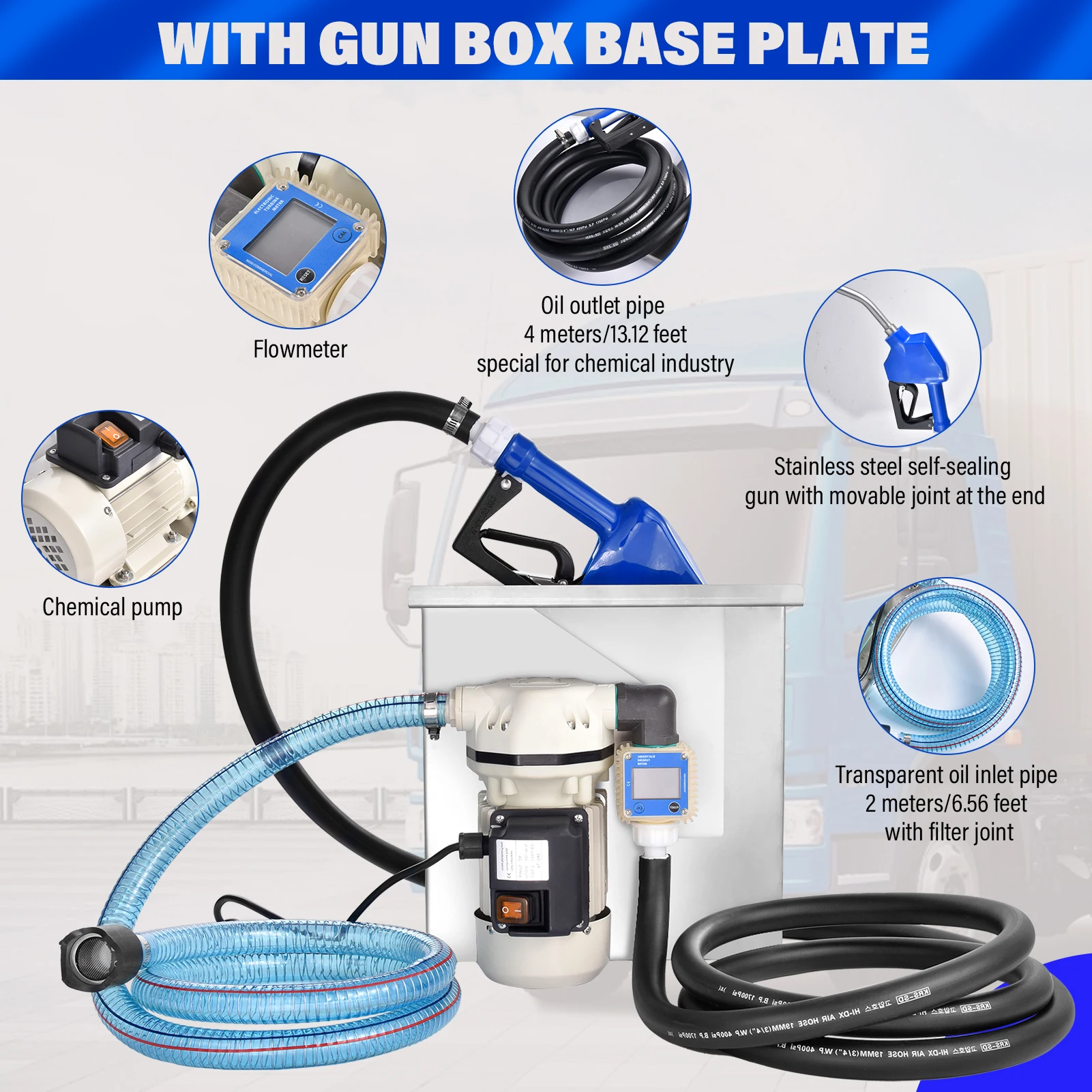 DEF Fluid Pump, Self-Priming Barrel Pump, Hand Petrol Pumps for Transfers Def, Urea, Weak Wlkaline Liquids, Water