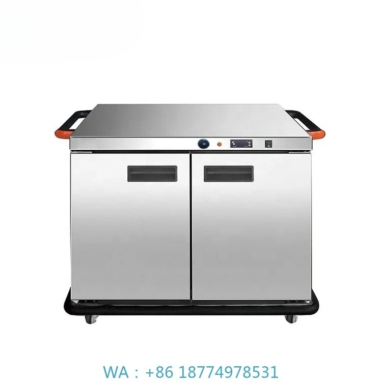 Steel 201/304 Square Shape for Restaurant Hotel Banquet Commercial 22-Layer Hot Air Insulation Dining Car Cabinet Stainless