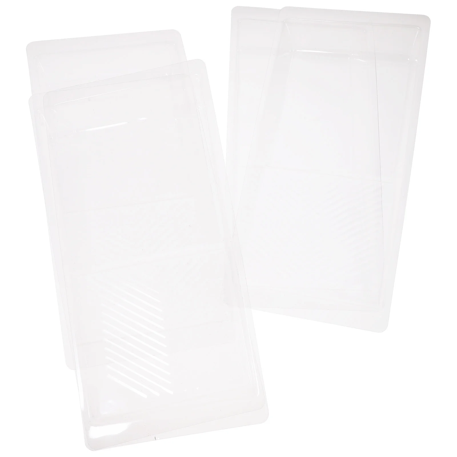 

4 шт. прозрачные многоразовые вкладыши для поддонов для краски, легко сменяемые, для быстрой смены цвета, принадлежности для рисования