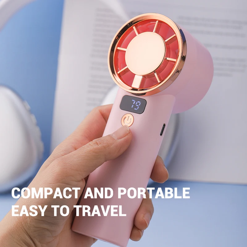 جديد بالجملة الصيف مروحة قابلة للشحن 3000mAh عالية السرعة الكهربائية المحمولة مروحة تبريد الهواء USB المحمولة مروحة صغيرة Ventilador #4