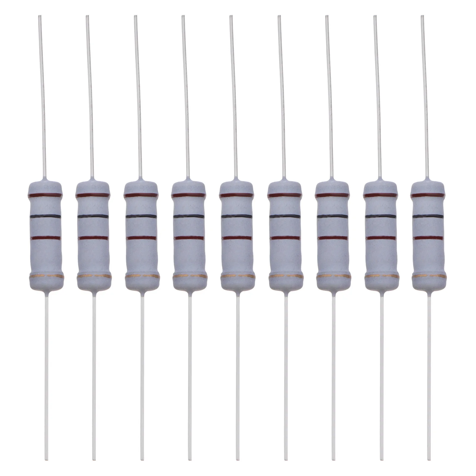 

100 Pcs Door Resistor Assorted Resistors Axial Lead Carbon Film Assortment Kit Aluminum Fixed