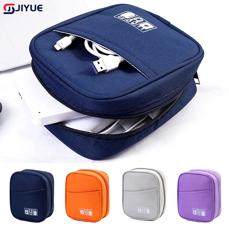 Oxford Data Cable Organizer Bag Waterproof USB Power Bank Earphone Storage Case Travel Digital Accessories Pouch Digital Package