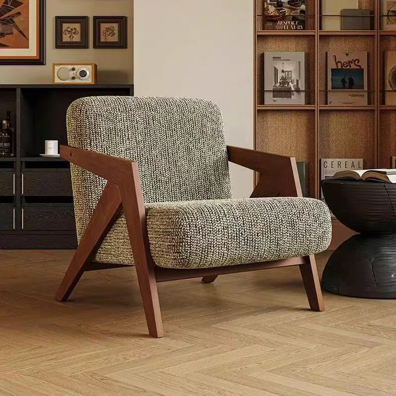 

Wingback Luxury Living Room Chairs Brown Designer Cozy Oversized Modern Chairs Design Relaxing Fauteuil De Salon Home Furniture