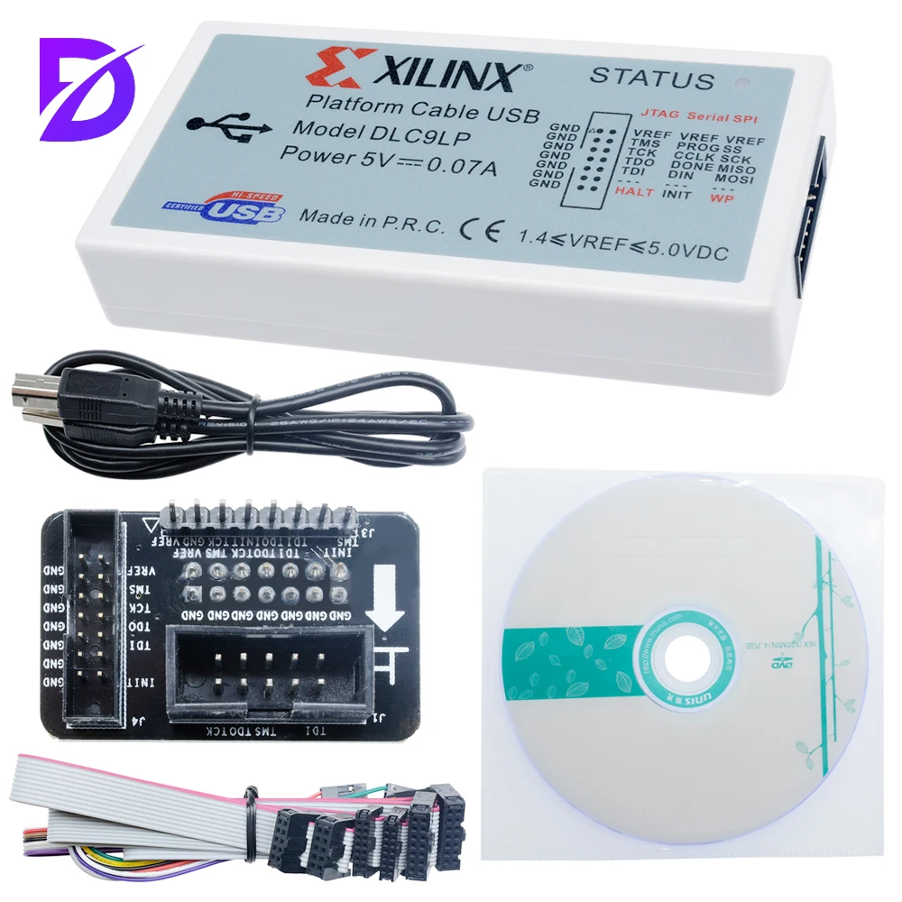 Xilinx Download Cable Kit DLC9LP (with Square Adapter)