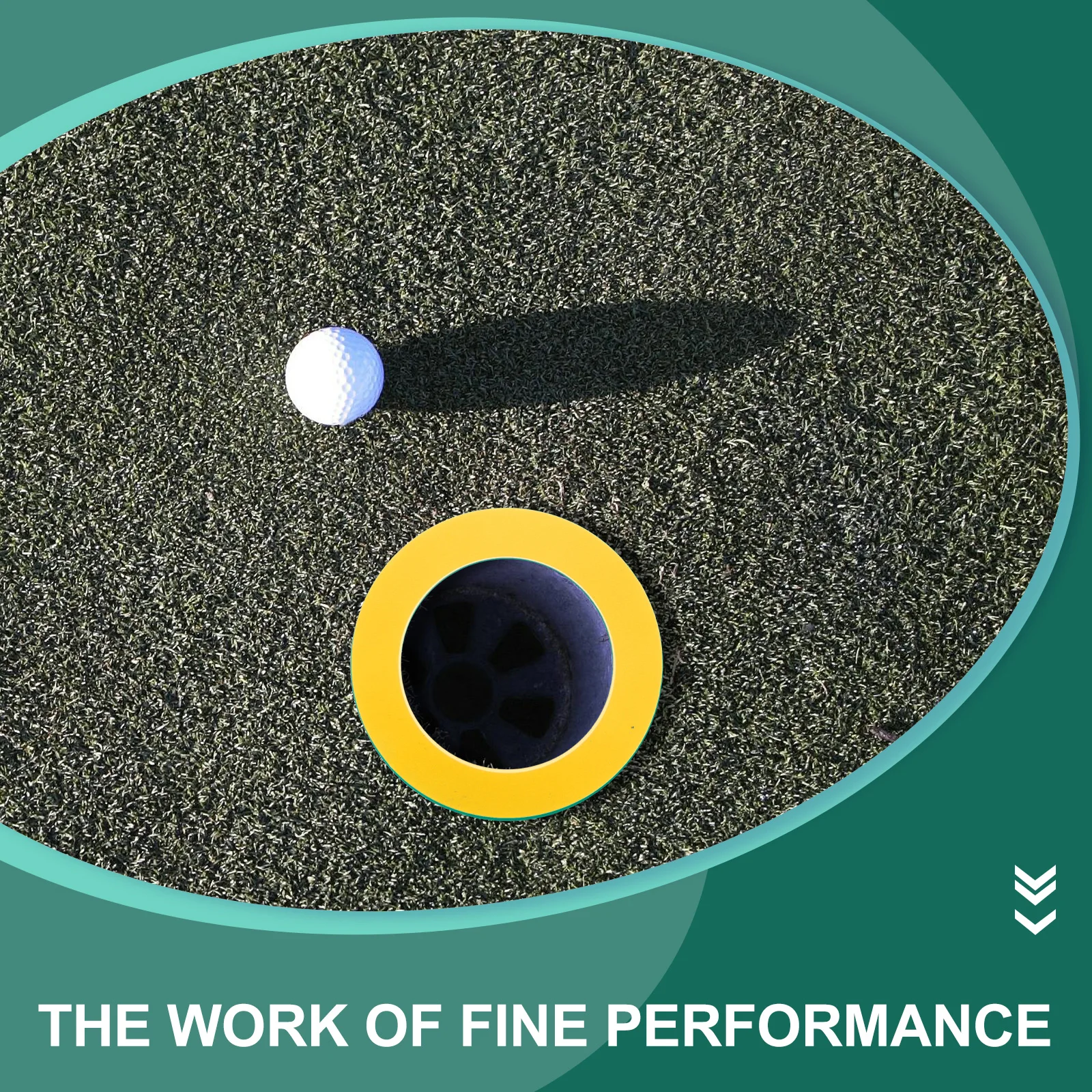 

Portable Golf Putting Target Practice Equipment Training Aid Hole Ring Design Lightweight Silica Gel for Accuracy