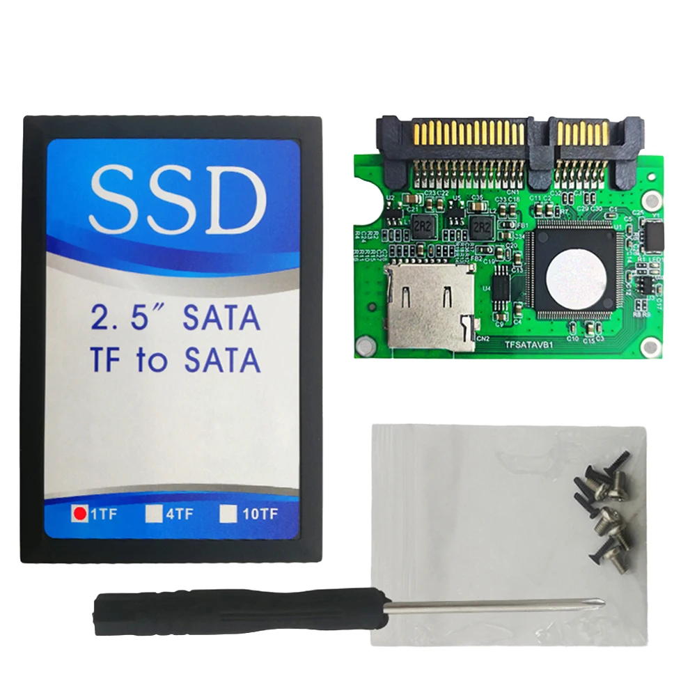 Adaptador TF a Sata Tarjeta de memoria de transmisión rápida a tarjeta convertidora Sata para PC Computadora portátil