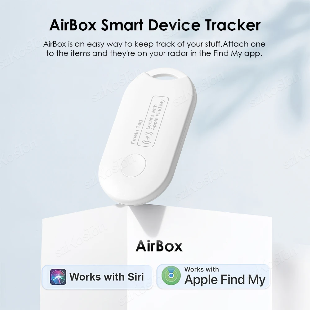 Smart Home Bluetooth-Compatible Tracker Smart Tag Mini GPS Tracker with IOS Find My for Keys Wallet Bags Suitcase Locator