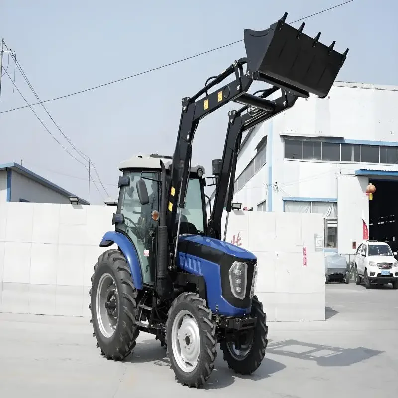 โรงงาน Outlet 100hp 4wd การเกษตรล้อรถแทรกเตอร์ Agricolo Motoculteur การเกษตร Luxury Air-Conditioned Cockpit