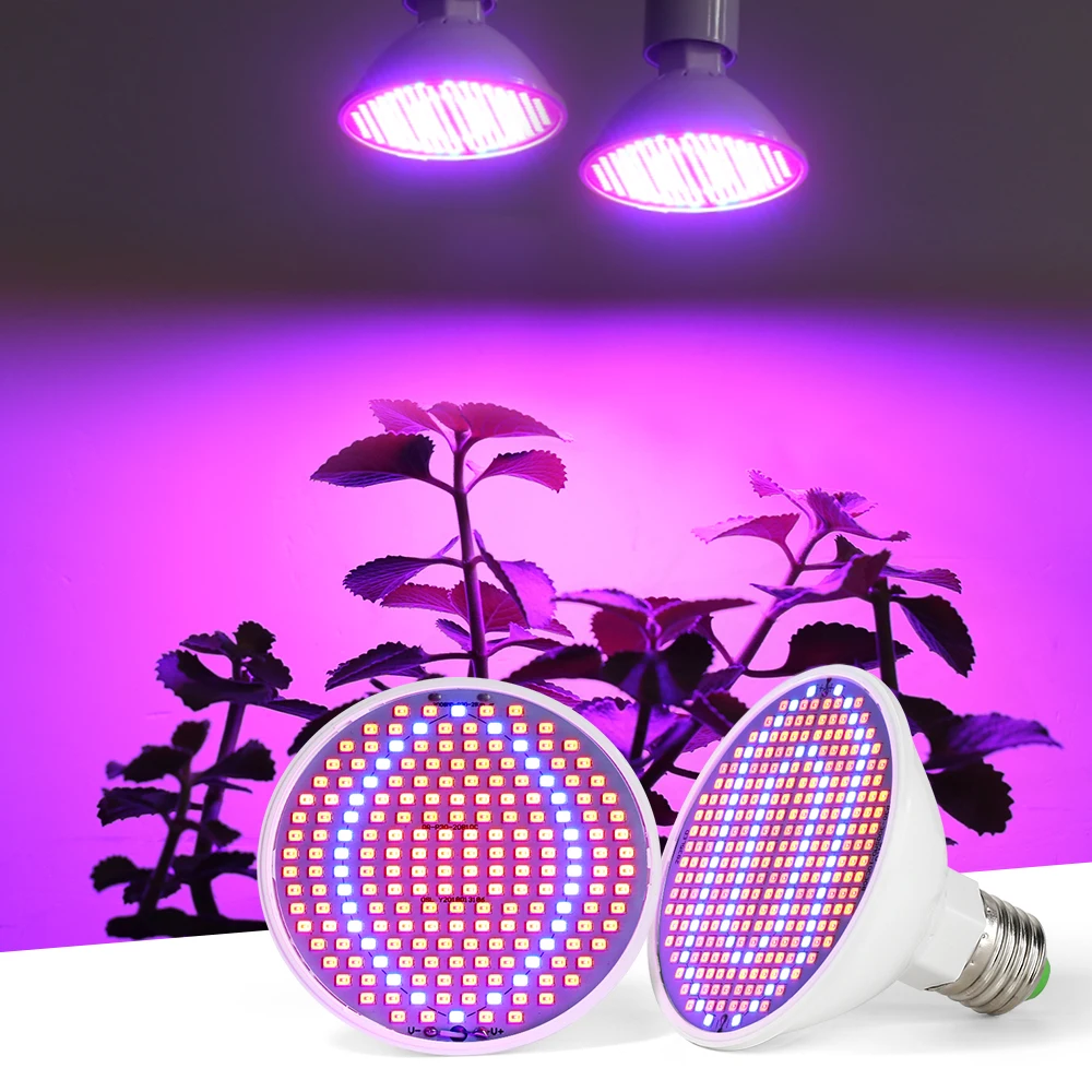 E27 LED Plant Grow Light LED Lamp Spotlight Bulb AC85-265V Full Spectrum Indoor Hydroponics Flower Seedling LED Phyto Lamp