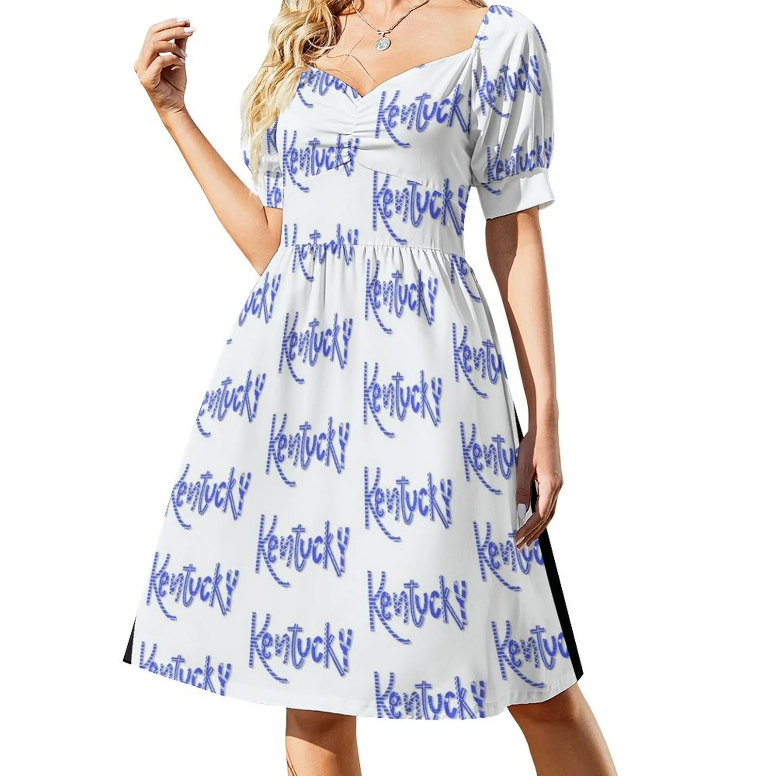 Kentucky Proud! Short Sleeved Dress summer dresses luxury dresses Women's long dress Dress