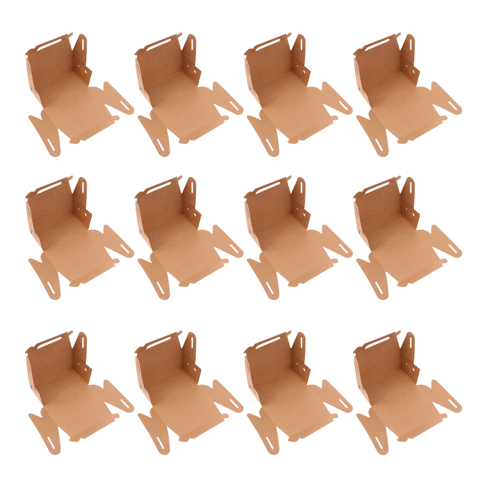 

20Pcs Paper Cake Boxes Portable Handled Cake Container for Bakery Home Cakes Cupcakes Food Storage Candy Box Baked Food Box