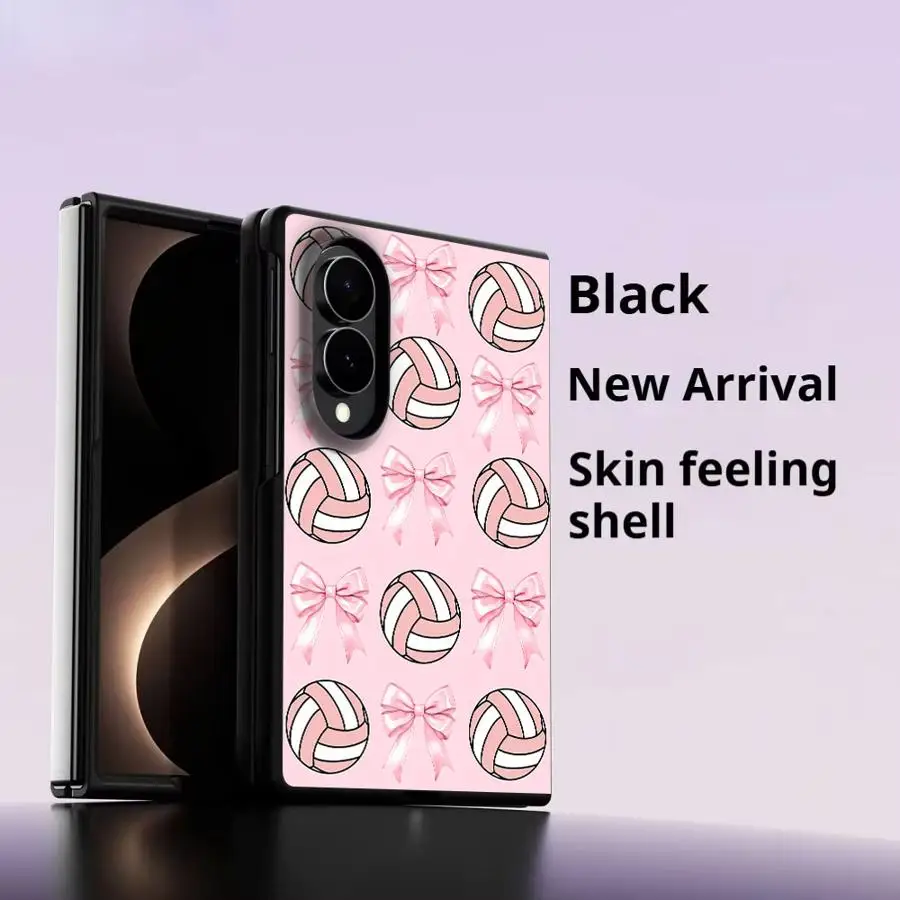 Case for Samsung Galaxy ZFold Wide Z Fold 8 Z Fold8 Wide ZFold8 Luxury Phone Cover Bow Volleyball