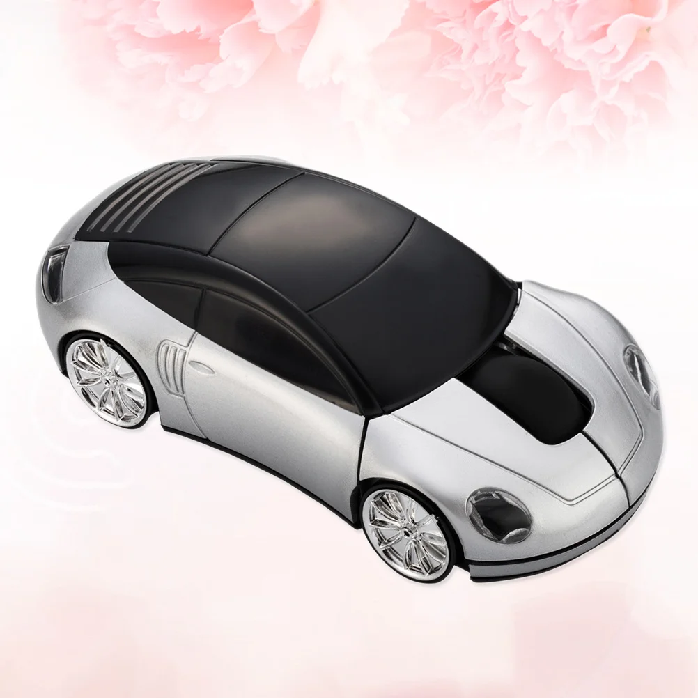 

Wireless 2.4Ghz 1600Dpi Mini Usb Optical Mouse For Pc Laptop Silver Car Shape Design Gaming Mice Working Mouse