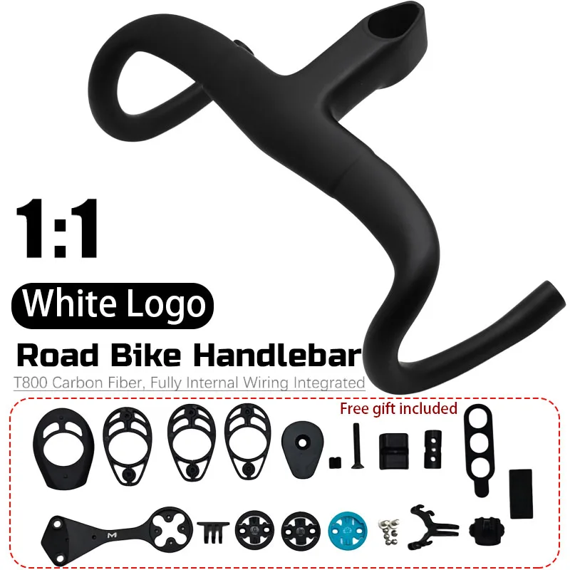 Guidon aérodynamique intégré en fibre de carbone T1000, accessoire de cyclisme léger pour les nouveaux vélos de route Pinarello