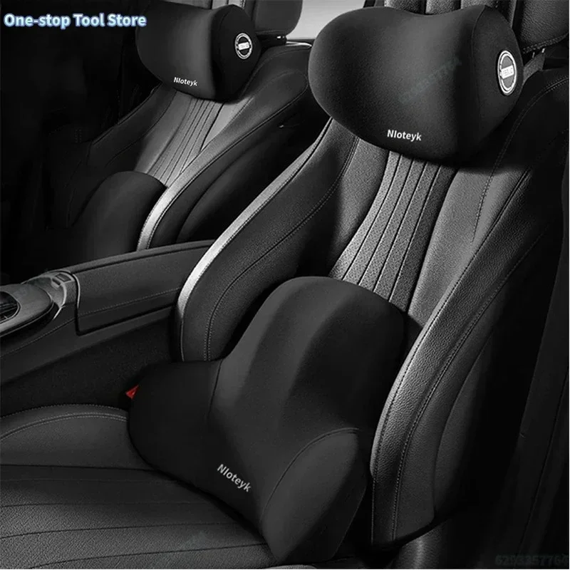 Oreiller de Protection du cou en mousse à mémoire de forme pour voiture, coussin de dossier lombaire, coussin d'appui-tête de voiture