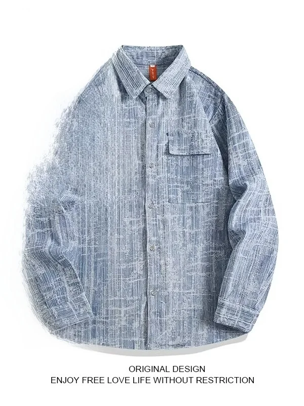 

Мужская куртка Cleanfit American Style с длинным рукавом, в клетку, с эффектом тай-дай, повседневная, для поездок на работу и отдыха, из полиэстера, устойчивого к выцветанию