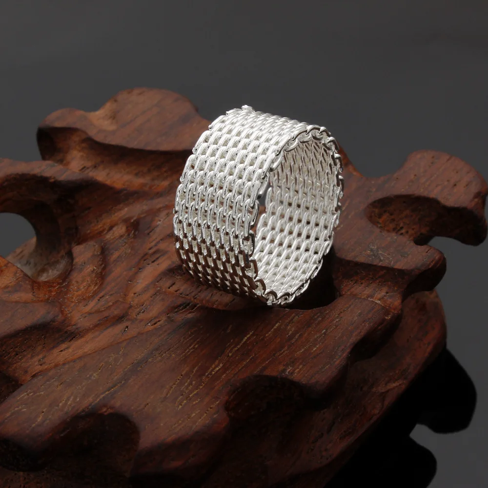 

Foreign Trade Jewelry Jewelry Manufacturer Fashion Ring Wholesale Ring European and American Mesh Jewelry