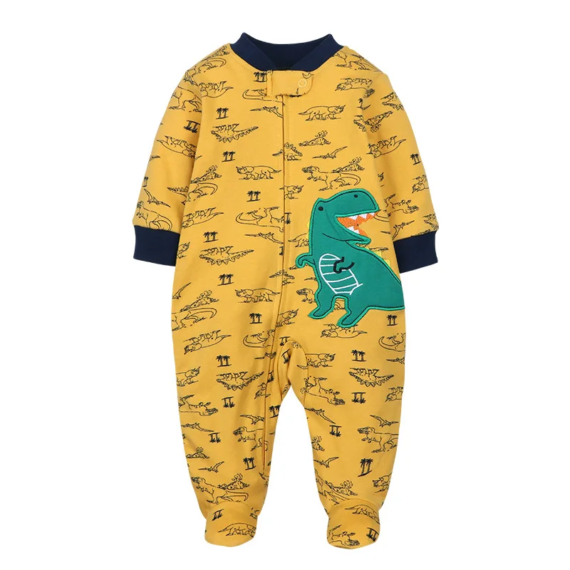 Good Quality 2023 Baby Pajamas Cotton Baby Clothes Boy Newborn Baby Clothes 3-12M Coveralls Infants Bebe Girls Zipper Jumpsuit