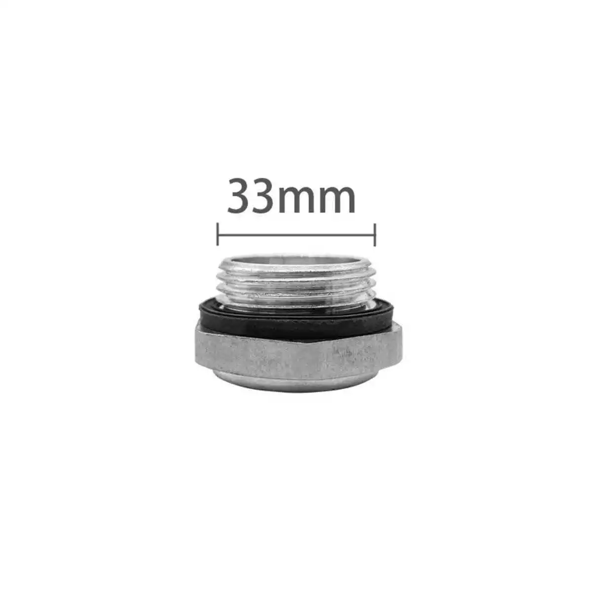 

For XD/Zhongde/PuXu Vacuum Pump Aluminum Oil Sight Glass Aluminum Alloy Oil Window Liquid Level Mirror with Drain P