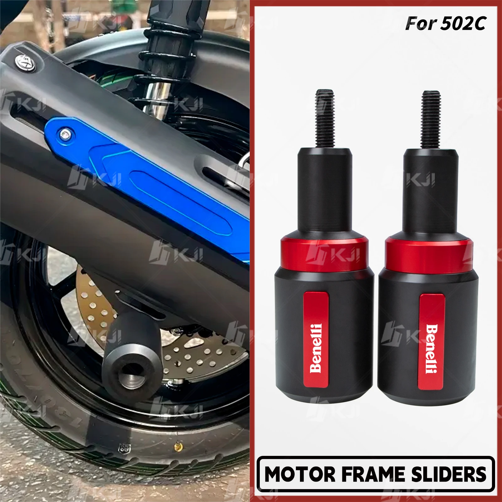 For Benelli 502C Frame Sliders Collision Protector Muffler Exhaust Fall Protection Accessories Parts