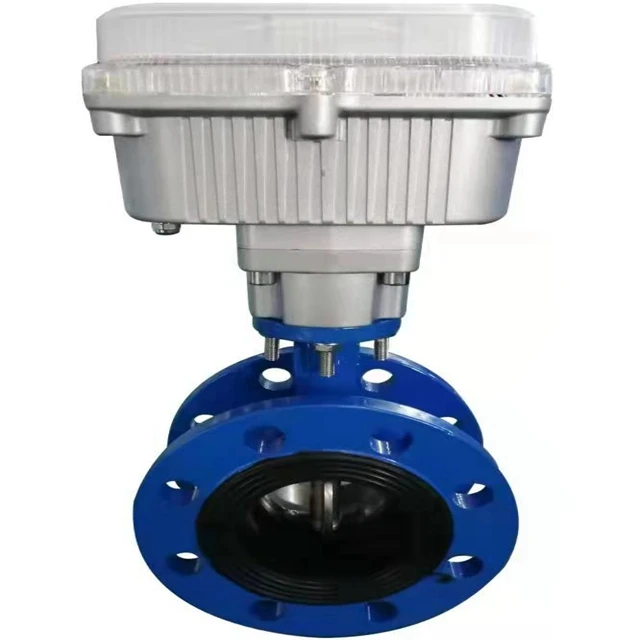 High Tech RS485 Motorized butterfly Valve 24v 220v Electric Actuated Control Valves for butterfly damper