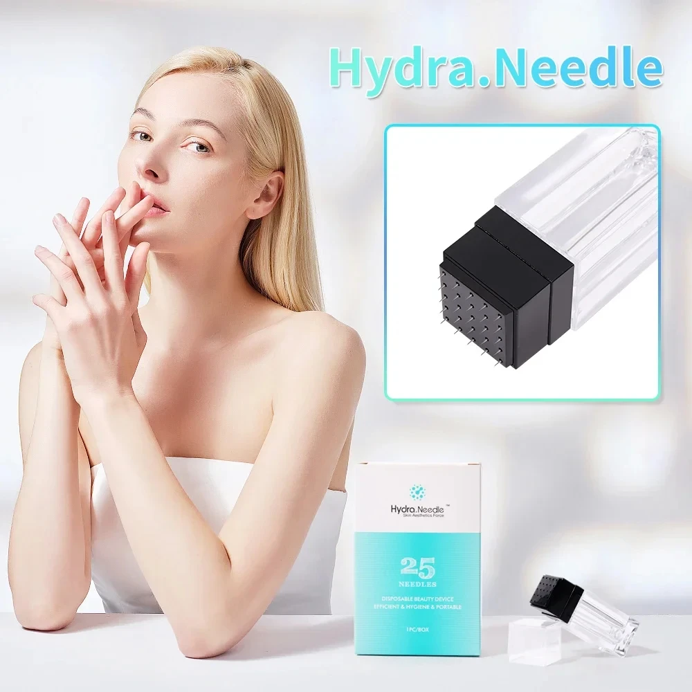 New Integrated Design Hydra Needle 25 pins Derma Stamp Microneedle Therapy New Hydro dermastamp for Skin Rejuvenation