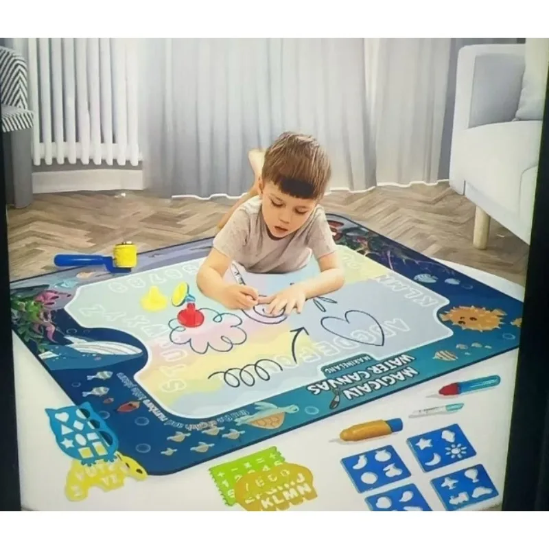 Magisch watercanvas Magische leerdeken Schrijfdoek Kinderschilderij Oversized transparante waterepeer Doodle