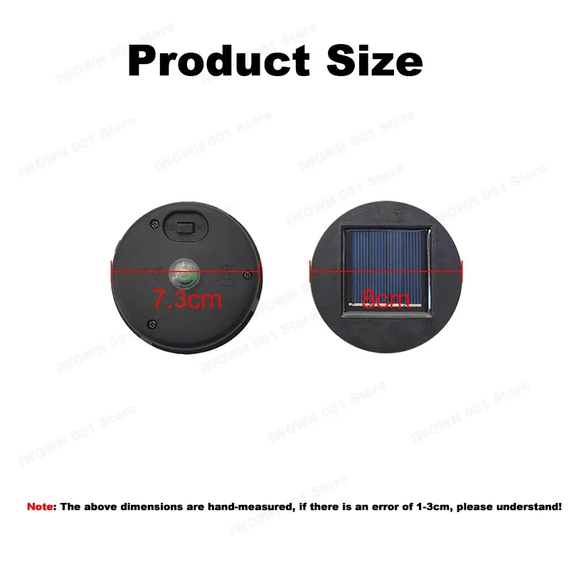 Solar Light Replacement Top Solar Panel Outdoor Hanging Solar Lanterns Parts Waterproof Garden Lighting Accessories