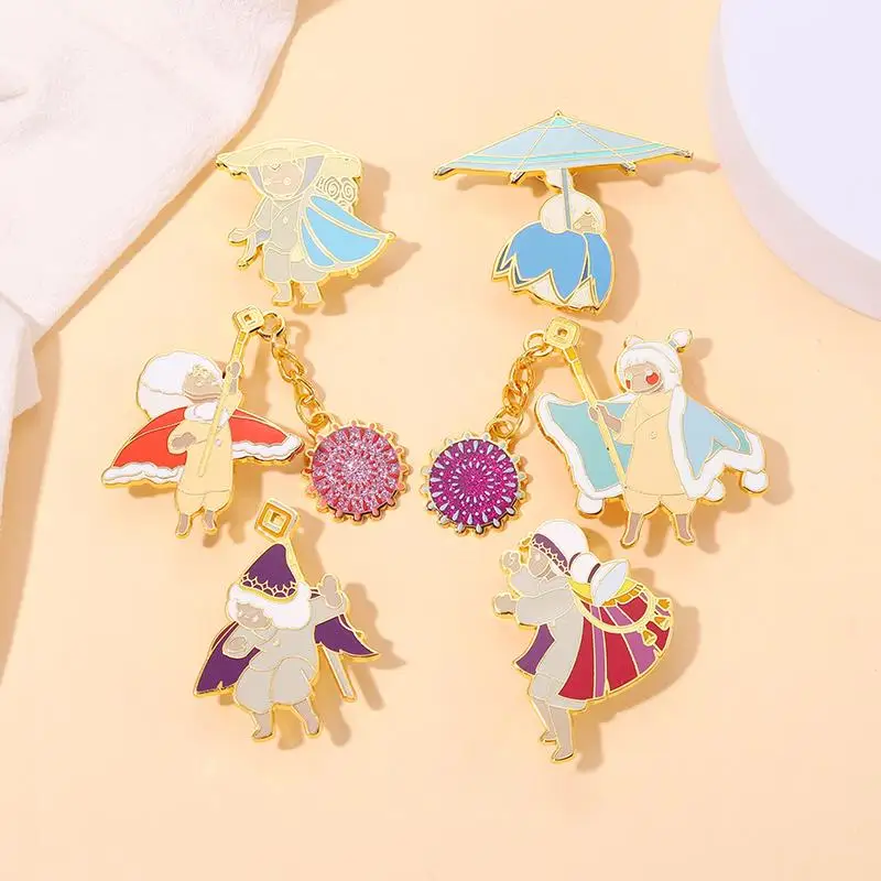 Sky Children of the Light Hard Enamel Pins Custom Couples Brooches Lapel Badges Cartoon Jewelry Gift for Kids Friends
