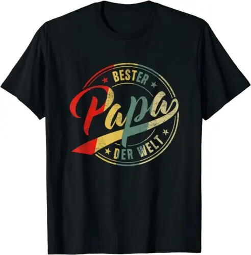 Neu Vintage Bester Papa Der Welt Retro Vatertag Vater Geschenk Premium T-shirt