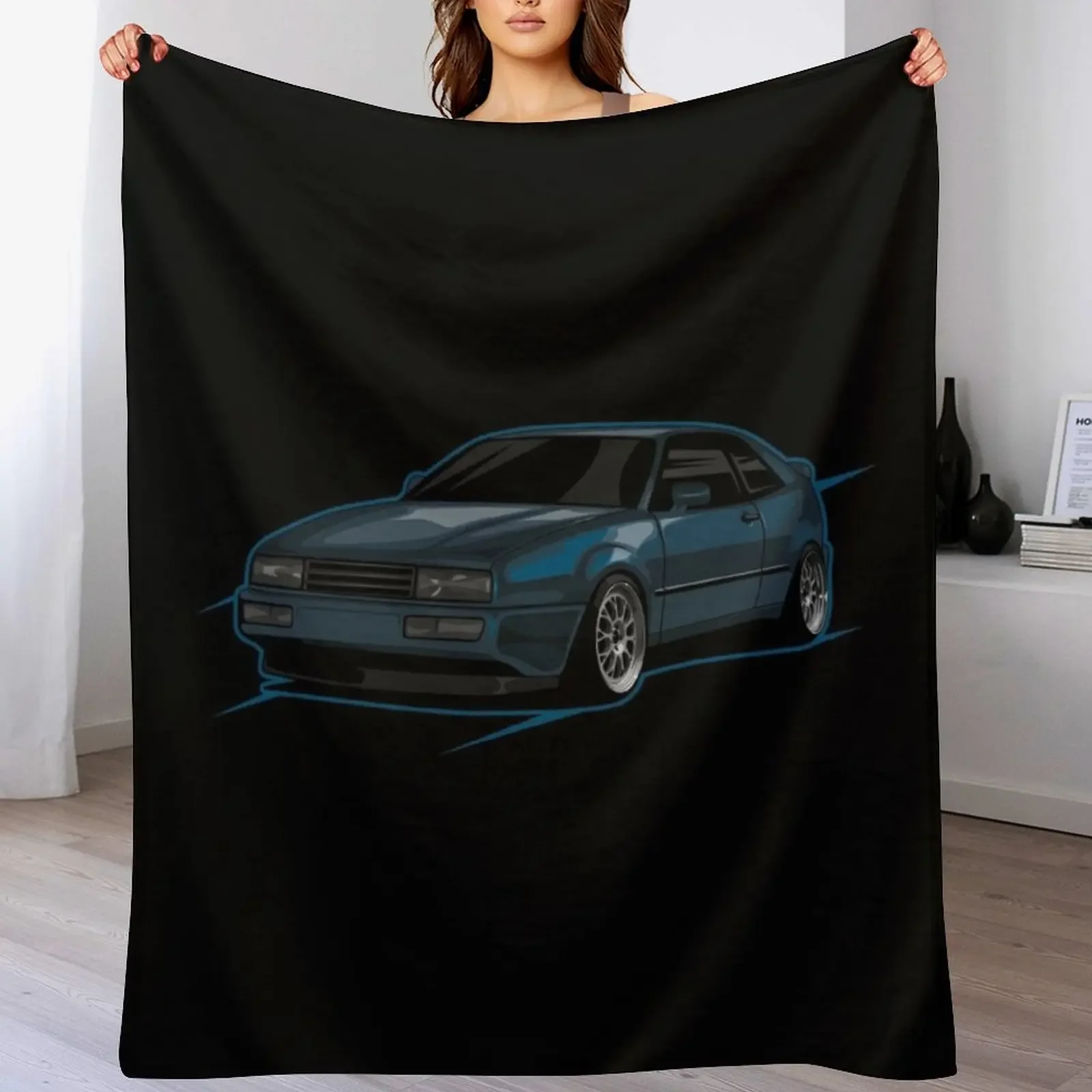 

Blue Pearl Corrado Design Throw Blanket Flannel Fabric Heavy Soft Big Multi-Purpose Blankets