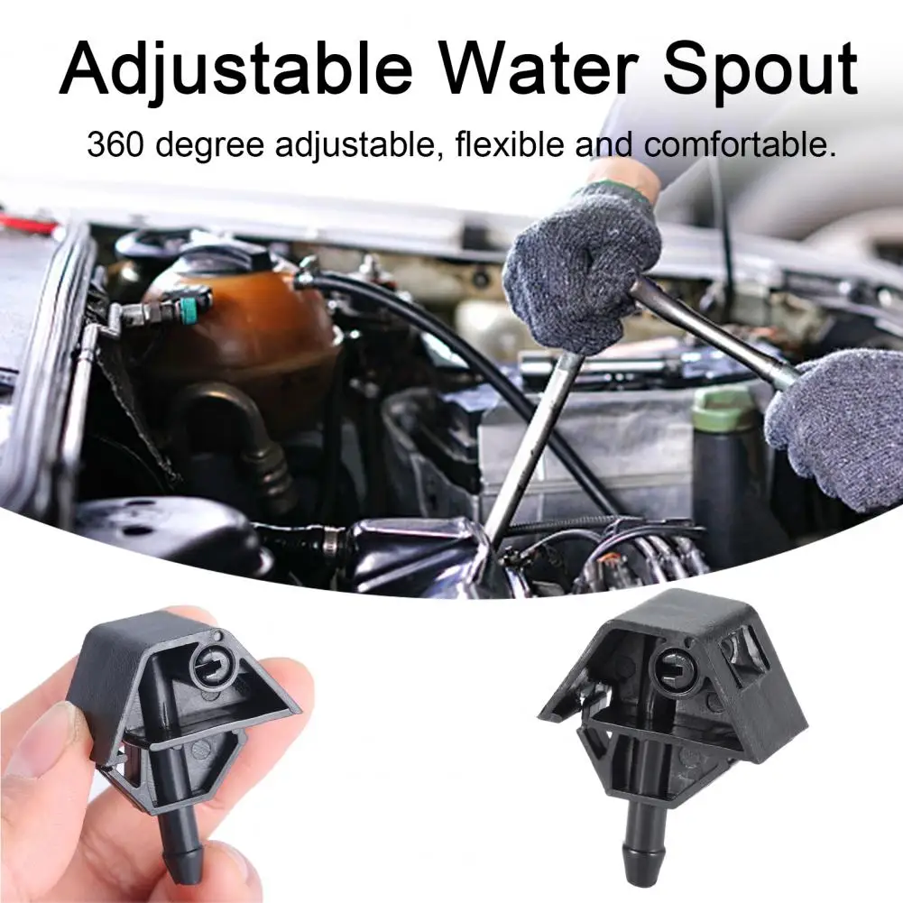 360 Degree Adjustable Car Front Windshield Wiper Adjustable Washer Nozzle Fan Spray Jet For Nissan Qashqai Chorro De Agua