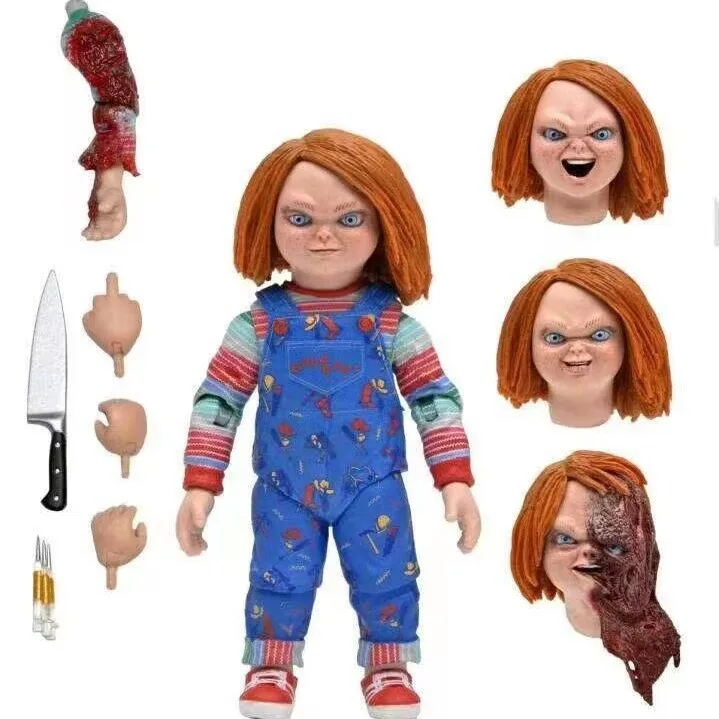 

NECA новая версия кукла ужасов CHUCKY ПВХ фигурка Коллекционная модель игрушки на Хэллоуин 10 см