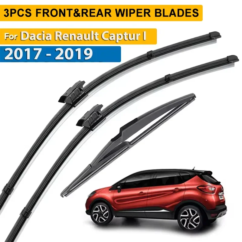 

Wiper Front & Rear Wiper Blades For Renault Captur Kaptur 2016 - 2019 Windshield Windscreen Window Brushes 26"+16"+12"