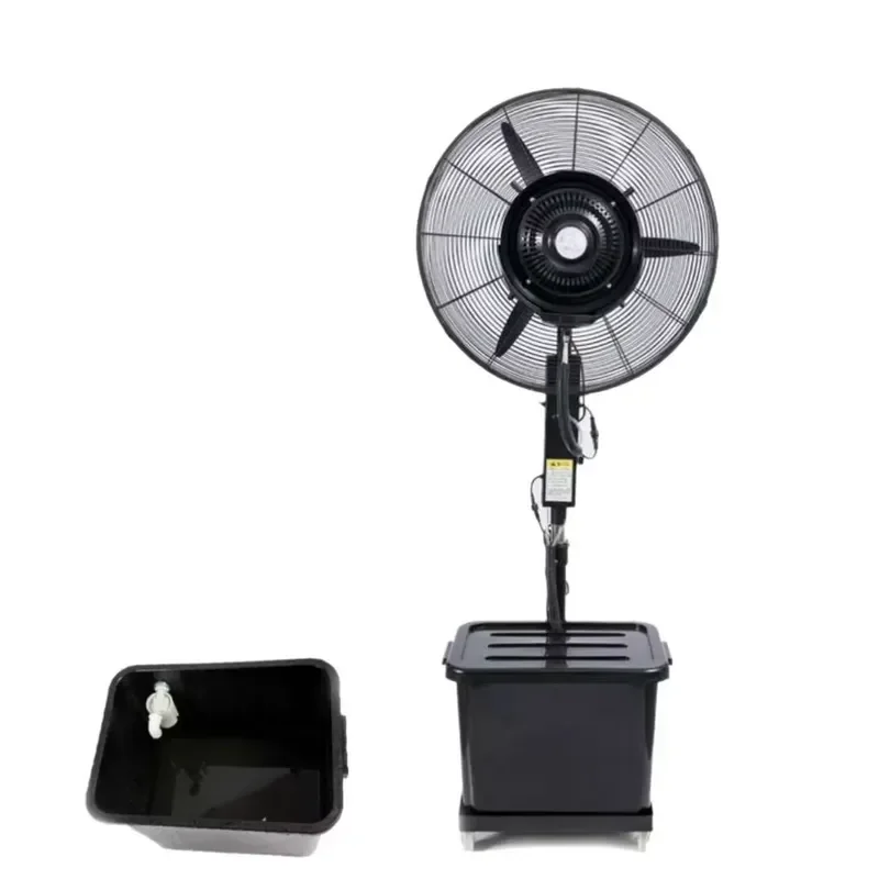 20/26/30 Inch Water-Cooled Air Cooling 3 Wind Speeds Electric Pedestal Fan 40L Big Water Tank Household Industrial AC Mist