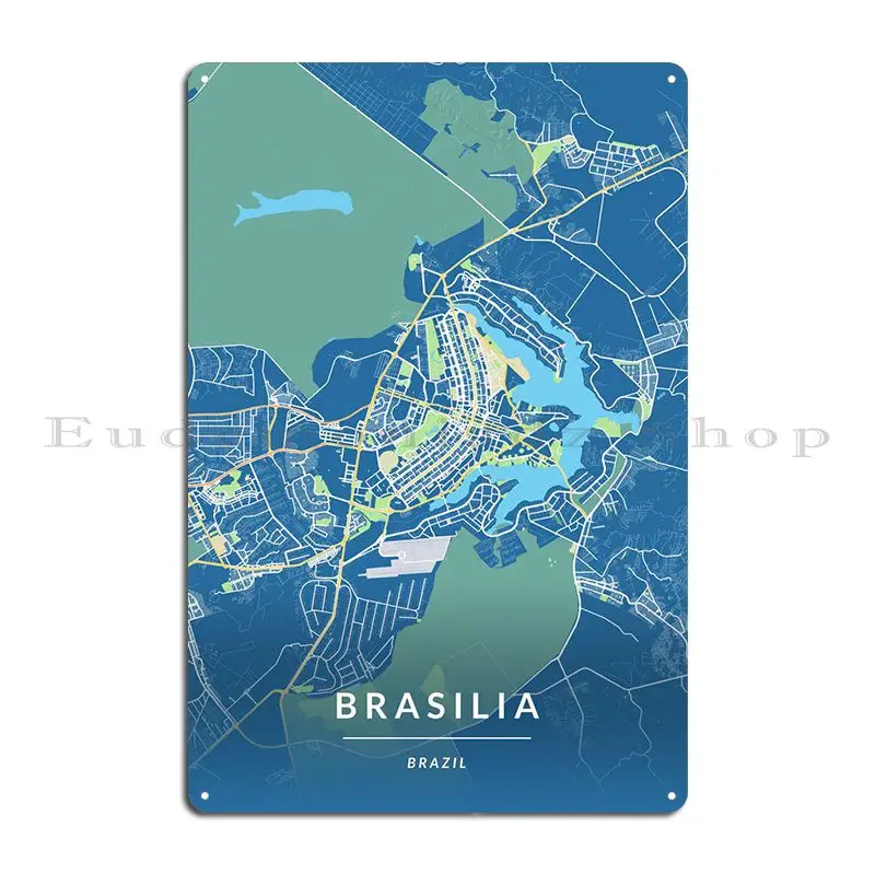 Brasilia Brazil Metal Plaque Poster Printing Party Designing Wall Plaque Tin Sign Poster