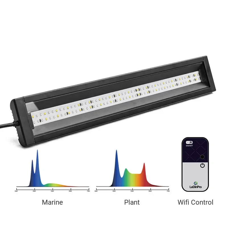 

Adjustable dimming max spect fish tank plant led aquarium lights 115cm marine with WiFi control