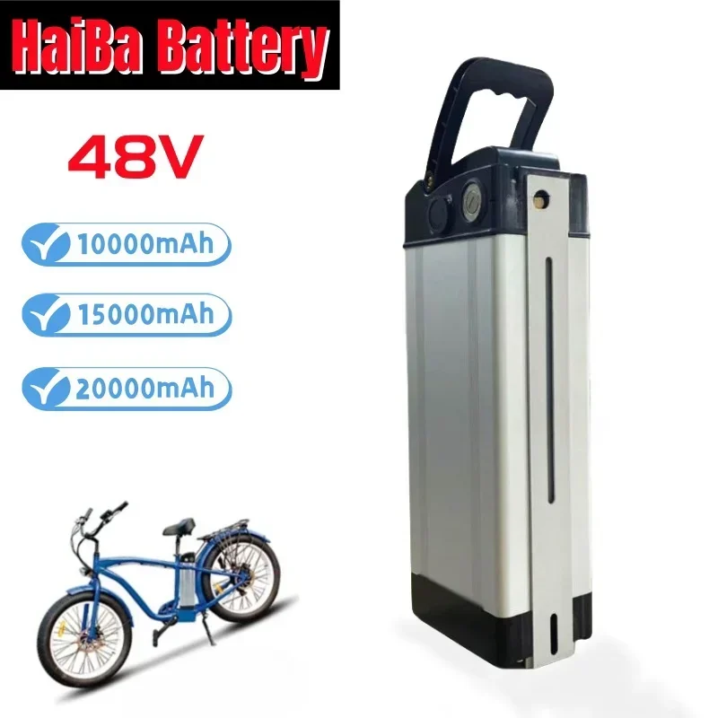 

HaiBa 48V Ebike Battery Pack 10Ah/15Ah/20Ah For Shengmilo MX20 Folding Fat Tire Snow Bike Electric Bicycle