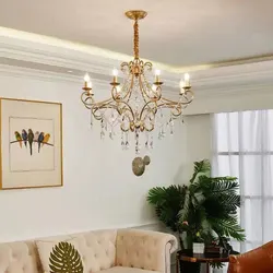 Industrial Style Iron Crystal Chandelier Modern Luxury Boutique Country Style For Hallway Living/Dining Room Bedroom Home Light