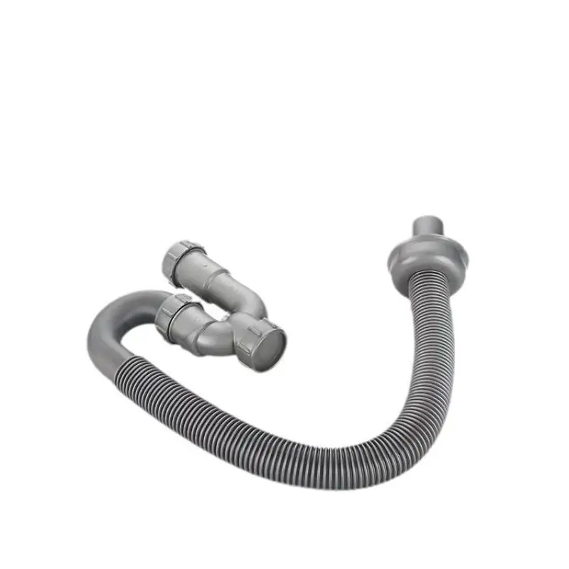 New Sink Fitting Lavatory Flexible S-Trap Flexible Hose PP Hose Anti-Odor Extended Sewer Pipe Fitting Drainpipe