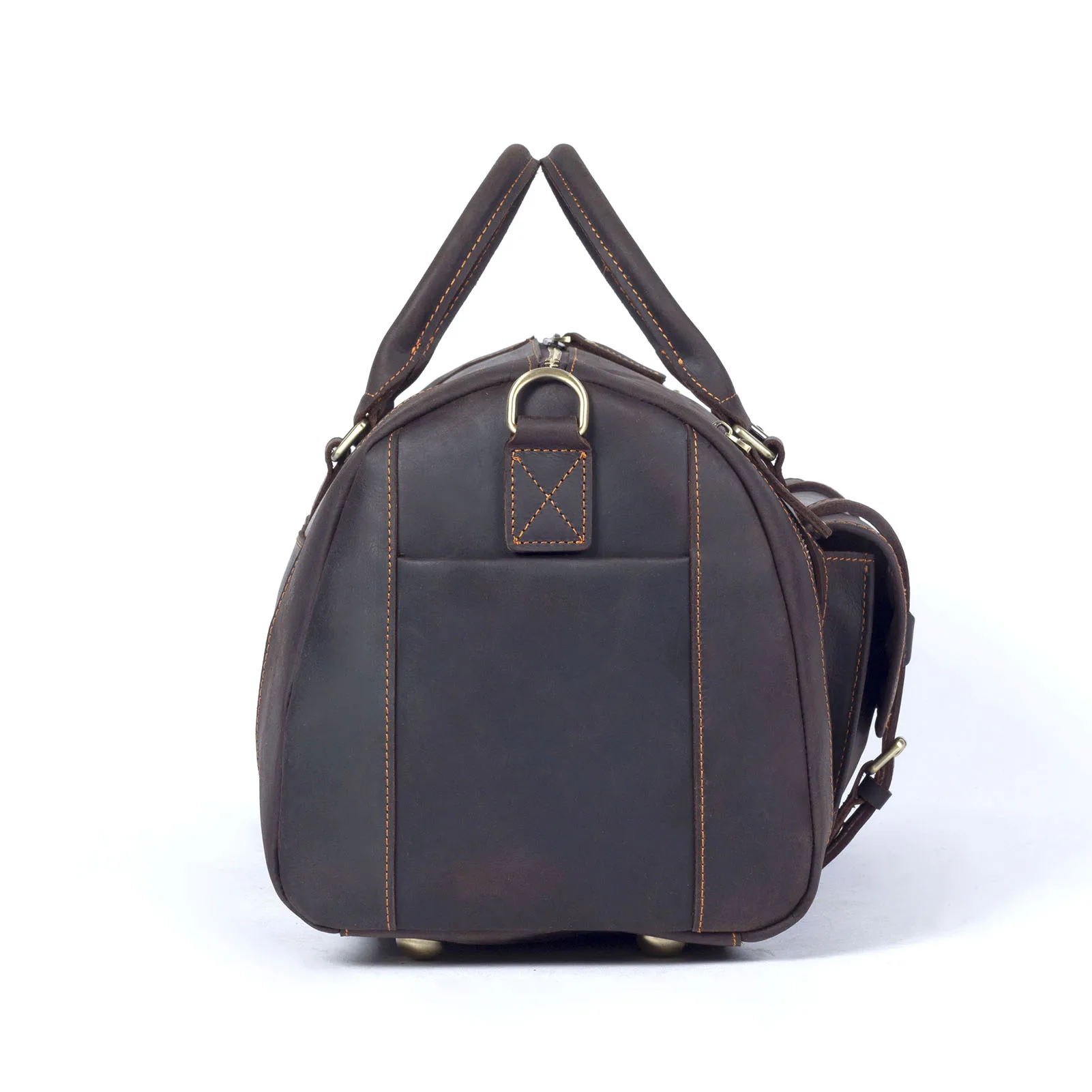 S.WORKER Echtleder-Reisetasche Klassische Vintage Vollnarbenleder-Reisetasche Wochenendtasche Sporttasche Handtasche – Detail 22