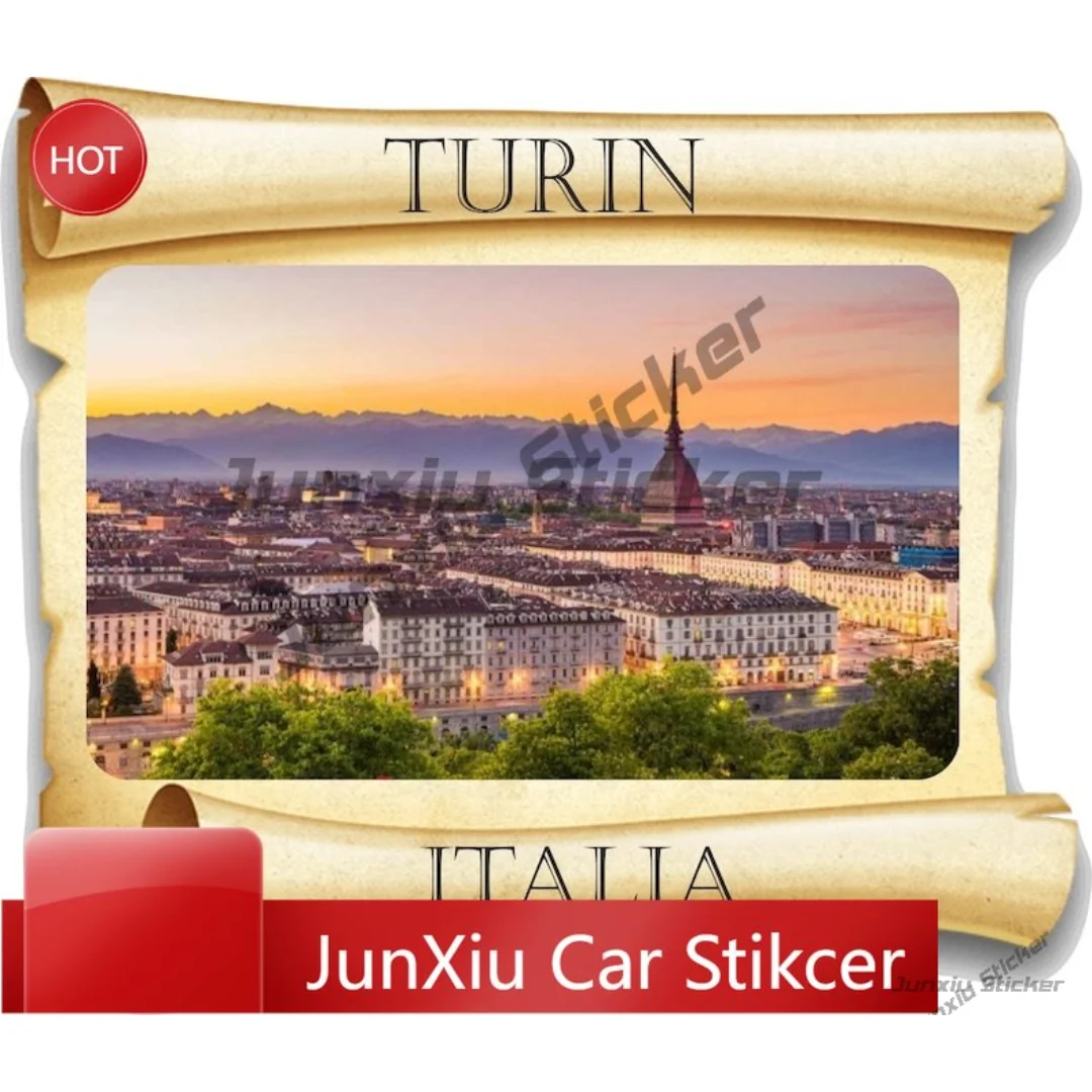 

Turin Italy Italia Papyrus Sticker High Quality Auto Accessories For Boat Laptop UV Resistant Decoration Auto Accessories