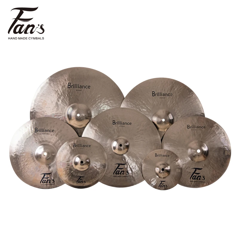 

Hand Hammered Tuning Cymbal Highly Polished Cymbals Four Pieces Cymbal Set